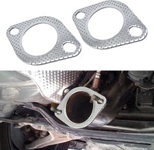 2PCS Car Exhaust Gasket, Ultra Seal 2-Bolt 3-Inch Exhaust Flange Gasket Standard