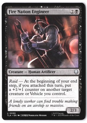 Fire Nation Engineer 99 MTG Avatar TLA NM