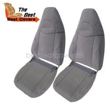 For 2009 2010 Chevy Express & GMC Savana 1500 2500 3500 Front Cloth Seat Cover
