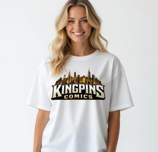 Comic Villain Kingpin Style Graphic T Shirt Vintage Hero Fan Tee