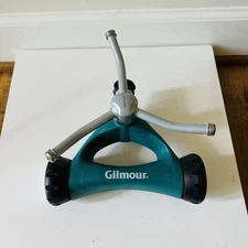Gilmour/Fiskars Heavy-Duty Metal Arm/Poly Base 3-Arm Rotating Twirling Sprinkler