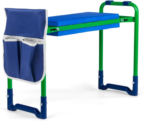 Magrace Folding Stainless Steel Garden Kneeler Stool EVA Cushion