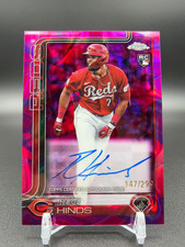 2025 Topps Chrome - Rookie Autographs Rece Hinds Magenta Purple Lava Lamp /299
