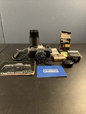 Vintage Olympus OM-10 SLR Film Camera Silver Body 50mm Zuiko Japan Lens UNTESTED