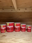 Vintage 1960s Folgers Coffee Tins