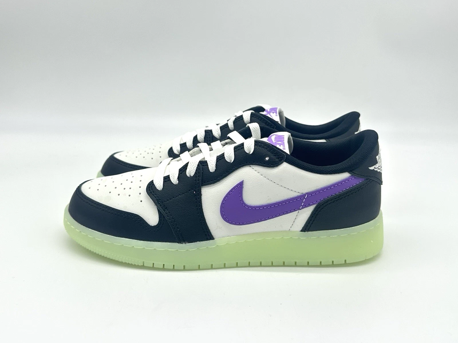 Nike Air Jordan 1 Retro Low OG GS taglia 6 5 anni nero lampone HF0410 001