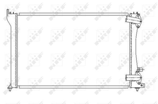Radiateur refroidissement NRF 58251 qualité supérieure pour 133044