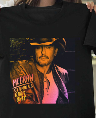 Tim McGraw Slates New Album Standing Room Only Black Shirt TH705