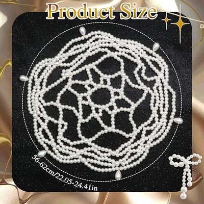 1920s Mesh Pearl Headpiece Cap Tassel Head Chain Flapper Headband Prom Costume Amazon.com: GORGECRAFT 1920s Pearl Headpiece Flapper Cap  main image 4