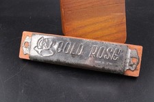 Vintage Gold Rose Harmonica - Made in Japan