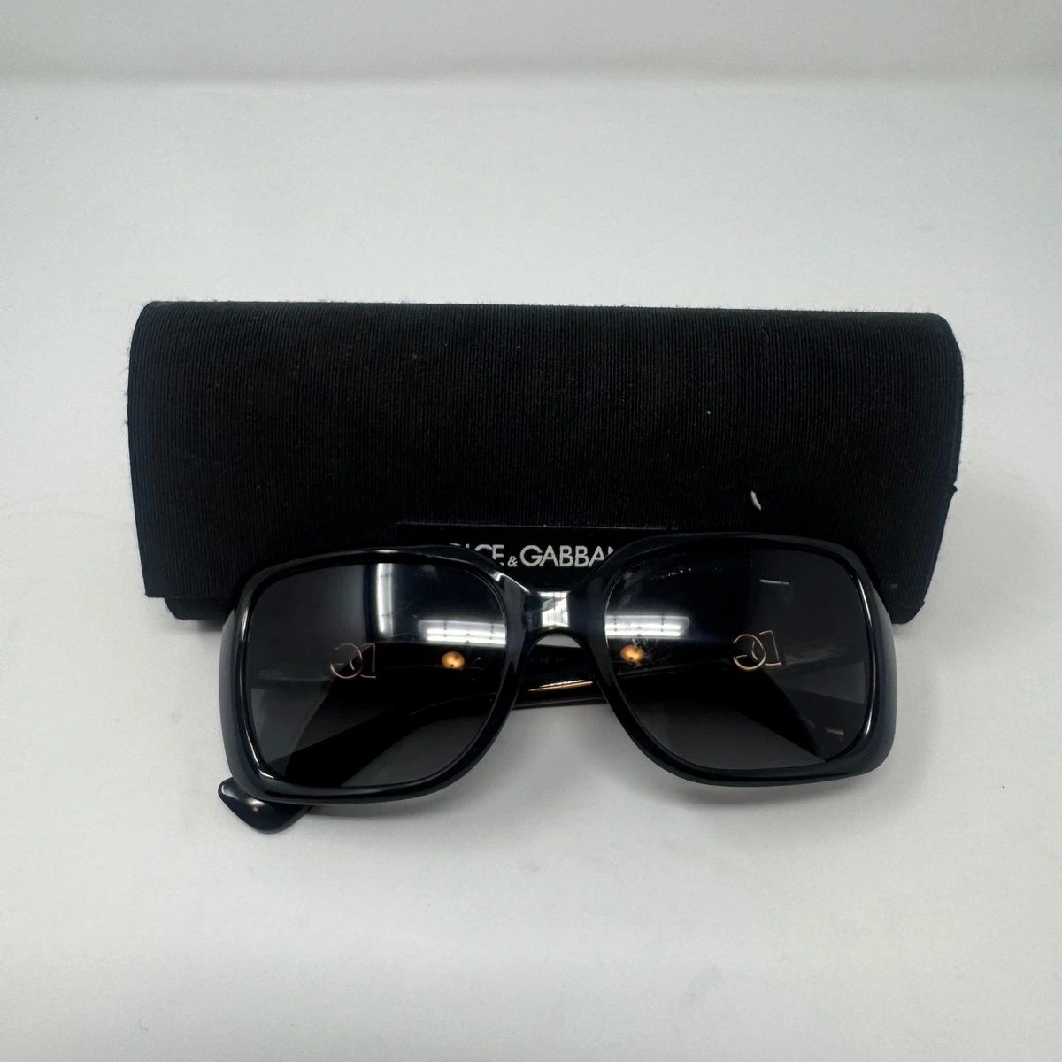 Dolce&Gabbana Polarized Black Square Sunglasses for Women  display picture 2