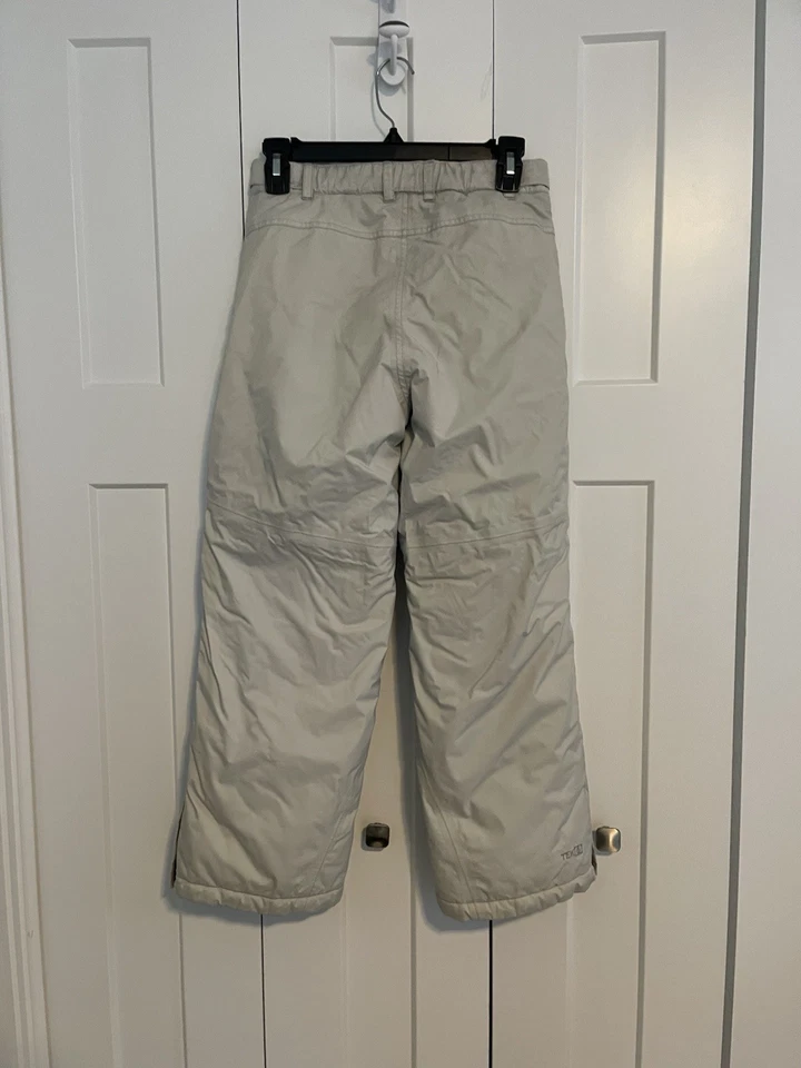 |GUC| Kid’s LL Bean Ski Pants In Light Gray/off White Size Size 10 - Image 3 of 4