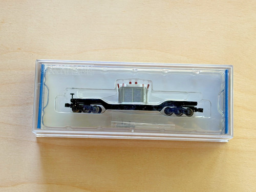 Coche plano deprimido central Bachmann escala N 71398, 52' con transformador. | Condition: New
