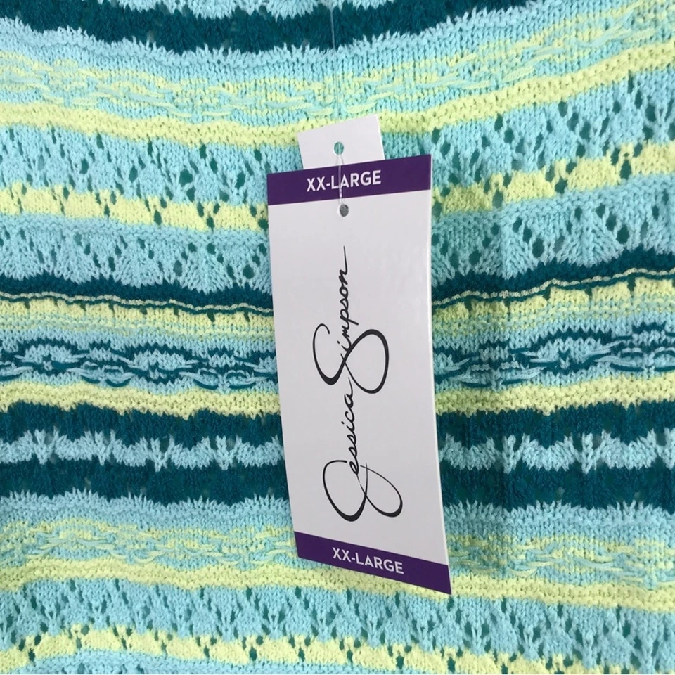 Vestido Jessica Simpson Tank Crochet Tejido, Para Mujer Talla XXL - Combo Acuático Foto 3 de 4