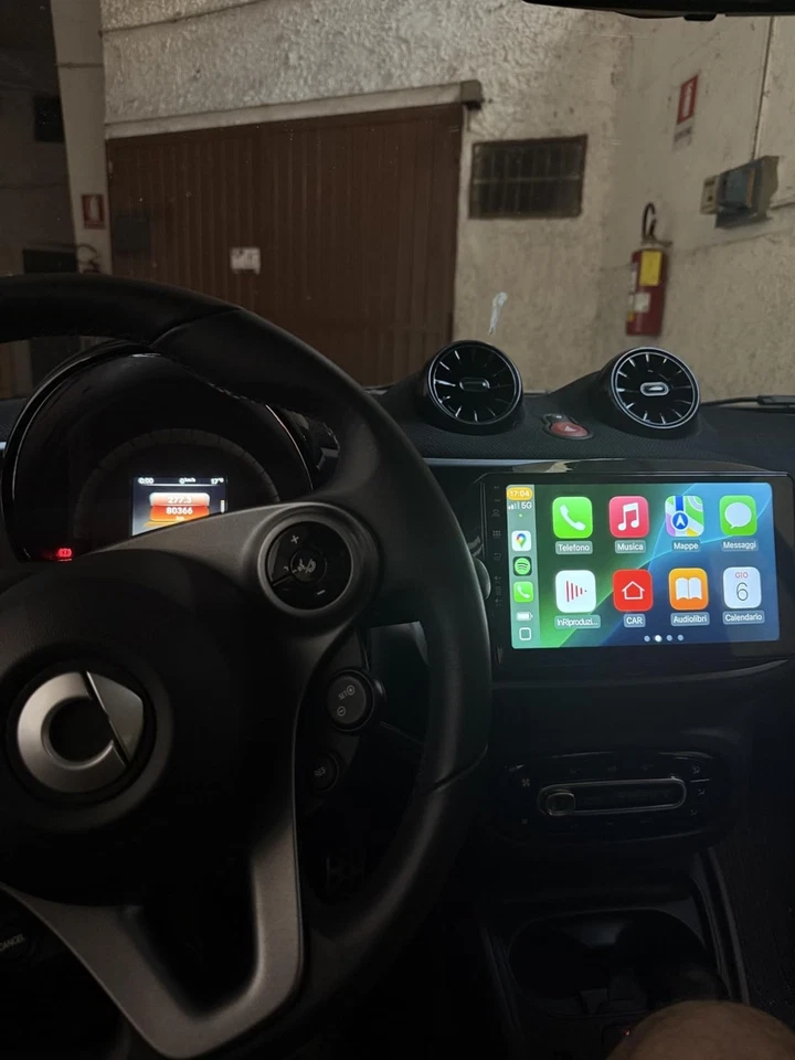 Autoradio 9" Android 13 CarPlay GPS Plug&Play Smart 453 Fortwo/Forfour 2014-23 - Immagine 2 di 4