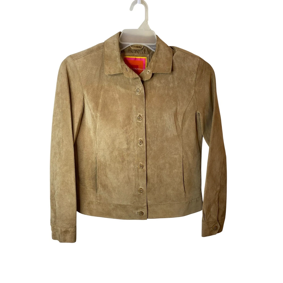 Veste En Daim Cuir Isaac Mizrahi For Target - Taille S - Gris - Occasion Très Bon état