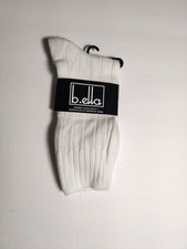 B.ella - Women's socks - Serino 5406 - white - Nylon/Viscose - Made in USA D5 