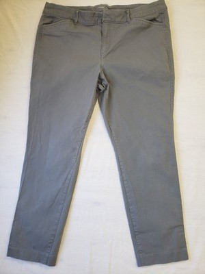 Old Navy Women's Gray Pixie Career Casual Crop Stretch Pants Size 16  114