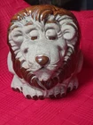 Vintage Royal Haeger Lion Planter Ceramic Plant Holder Lava Glaze Med. Size