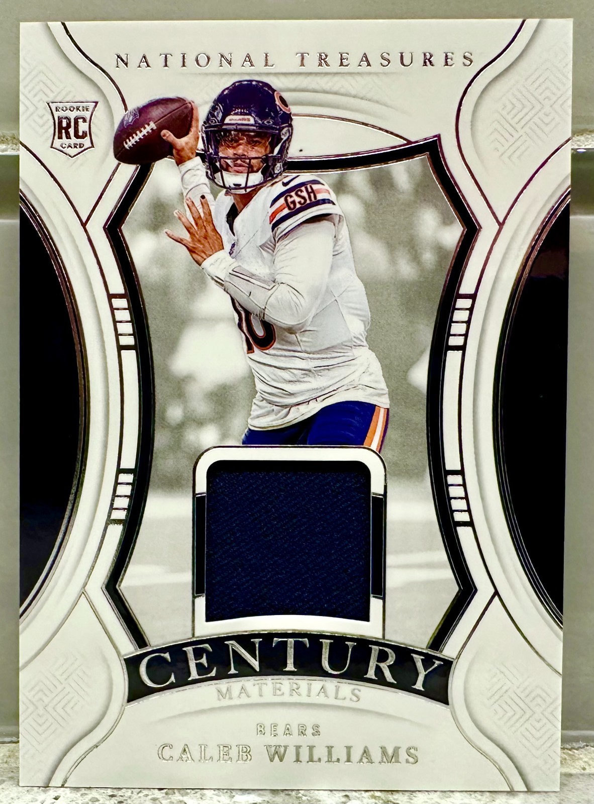 JERSEY # MATCH! 2024 National Treasures Caleb Williams Rookie 18/99! JERSEY!