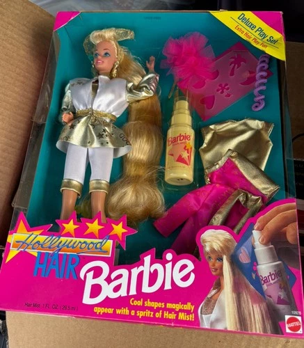 Vintage 1993 Hollywood Hair Barbie Deluxe Play Set-New in Box