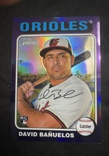 2024 Topps Heritage - SP David Banuelos #715 Chrome Purple Refractor (RC)