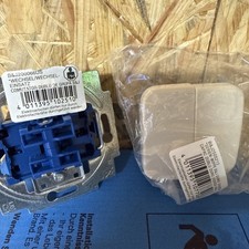 Busch-Jaeger 2000/6/6 US-101 Doppelt-Wechsel Schalter+Duro 2000 Wippe + Rahmen 