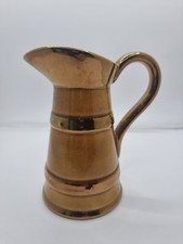 Lord Nelson Pottery Small Gold Pitcher Bud Vase