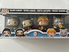Funko Pop Demon Slayer 4 Pack Tanjiro Nezuko Inosuke Zenitsu  NEU & OVP