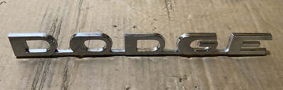 Mopar 2221712 ' Dodge ' Chrome Emblem -- 62-67 Dodge Truck -- NOS