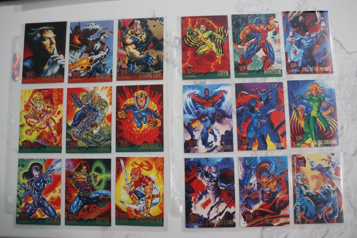 1995 Fleer Ultra Marvel X-Men BINDER Complete Base Chase Insert