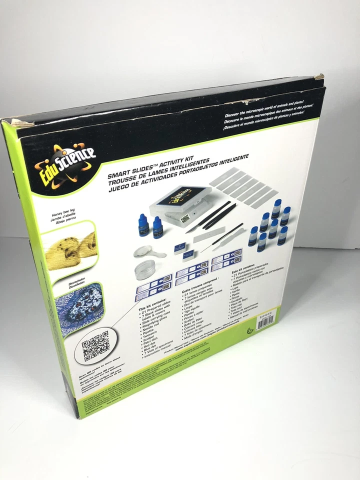 Mattel Edu Science Kit de Actividad Diapositivas Inteligentes 40 Piezas Vástago Caja Abierta Foto 2 de 4