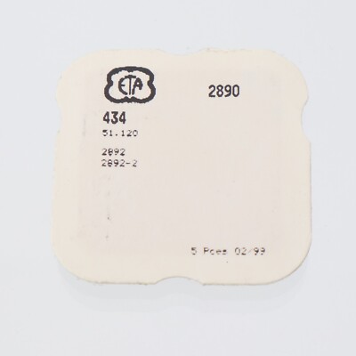 Genuine ETA 2890, 2892 Click (5 pieces) Watch Part #434 NOS 51.120 (G5D13)