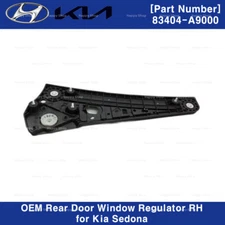 OEM 83404A9000 Rear Door Window Regulator Right Passenger Side for Kia Sedona