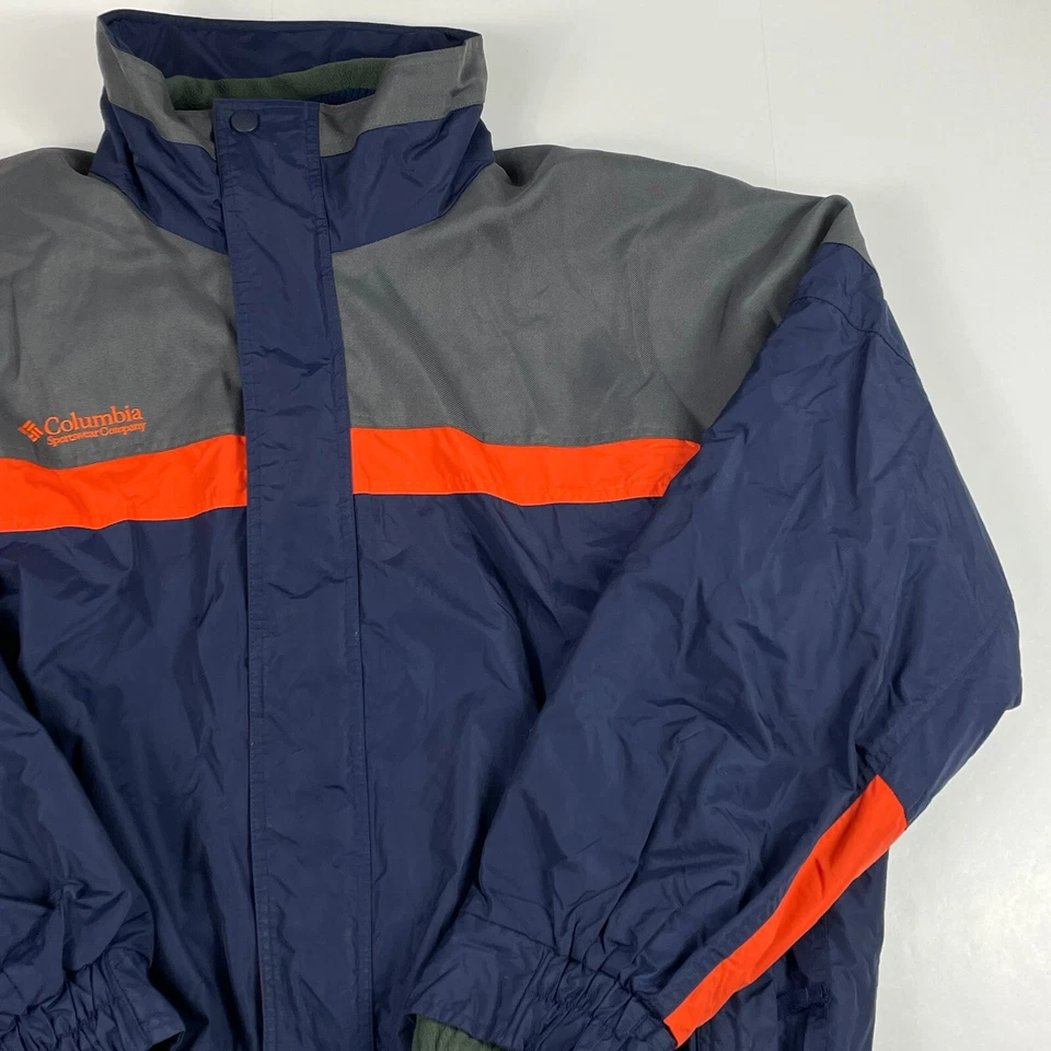 VINTAGE Columbia Jacket Mens Extra Large Blue 3 in 1 Bugaboo Full Zip Ski Hiking - Image 3 of 4