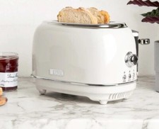 Haden 2 Slice Toaster Ivory White Shade Heritage Kitchen Worktop New Home Gift