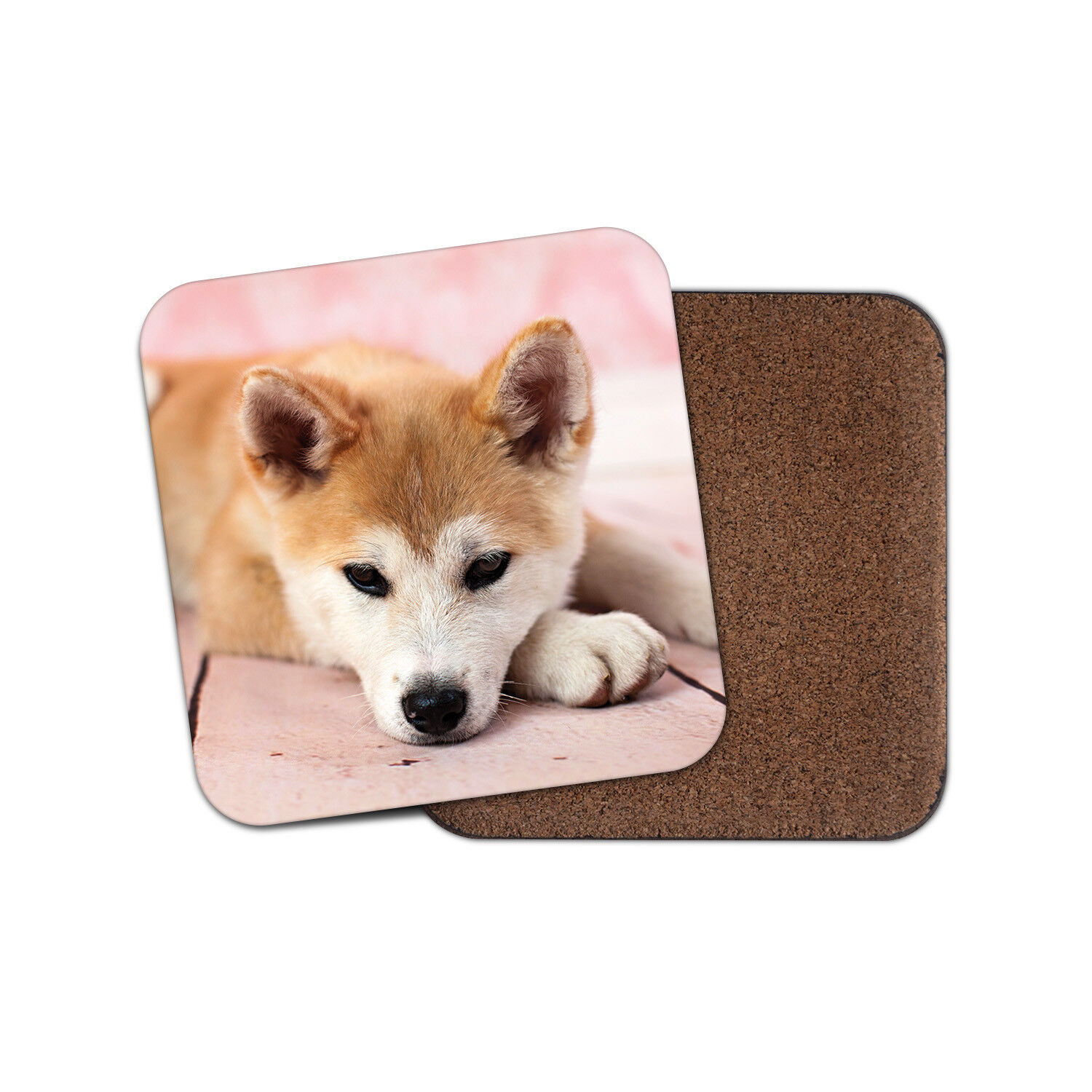 Shiba Inu Puppy Coaster Cute Dog Akita Dogs Adorable Ginger Mum Gift For Sale