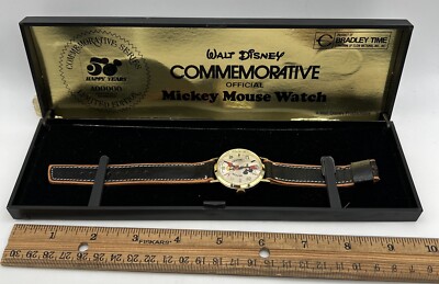 Vintage Disney Bradley 50 Year Commemorative Mickey Mouse Swiss