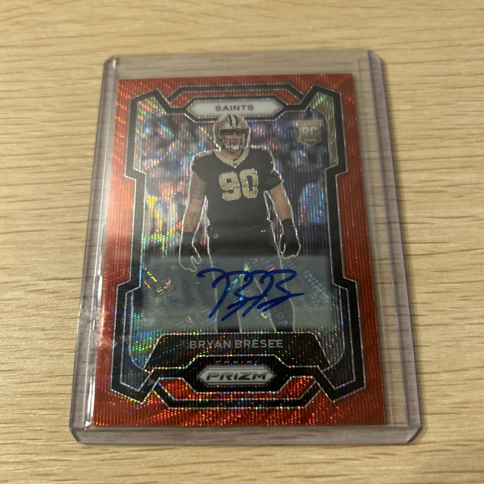 2023 Panini Prizm - Rookies Red Wave Prizm Autographs #372 Bryan Bresee /149