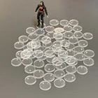 LOT 60 GI JOE STANDS  BASE FOR DISPLAY VINTAGE ACTION FIGURES CLEAR G.I JOE Toys