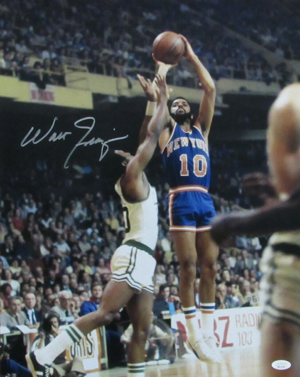 Walt Frazier Autographed Signed HOF New York Knicks 16X20 Photo JSA
