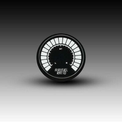 Intellitronix Air/Fuel Ratio LED Digital Bargraph Gauge Black Bezel - White