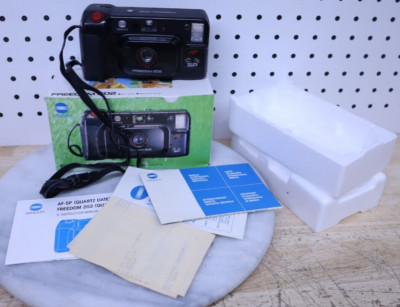 Nice Used Minolta Freedom 202 AF-SP Point & Shoot Camera W/ Manuals Strap & Box