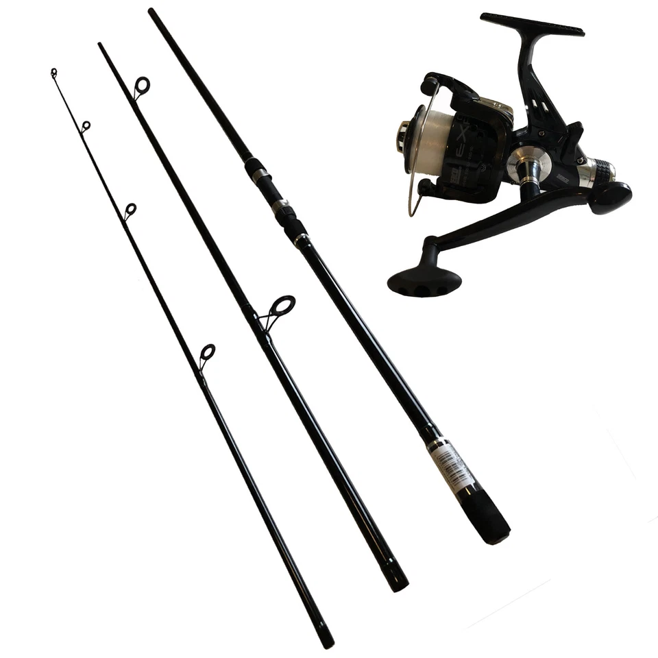ZEBCO KARPFEN SET, 3,60m STECK-RUTE 3TEILIG UND ZEBCO ROLLE BR 165, CARP FISHING
