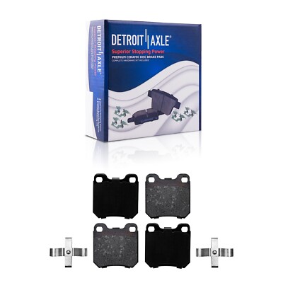 Rear Brake Pads w/Hardware for 1997 - 2003 Cadillac Catera Saab 900 9-3 L200 Ls2