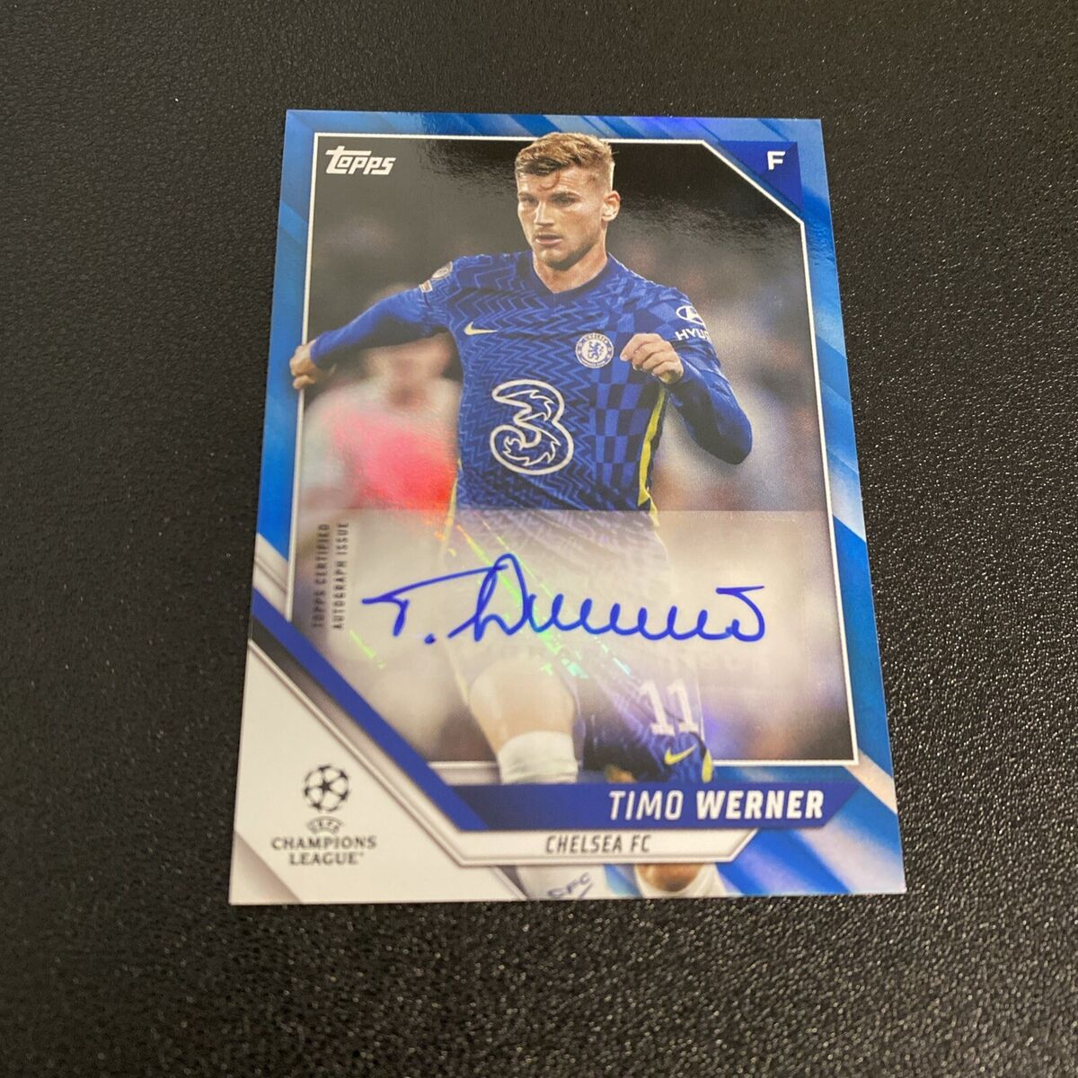 チェルシー ヴェルナー Timo Werner 2022 Topps Champions league Blue 80/99 #BA-TW