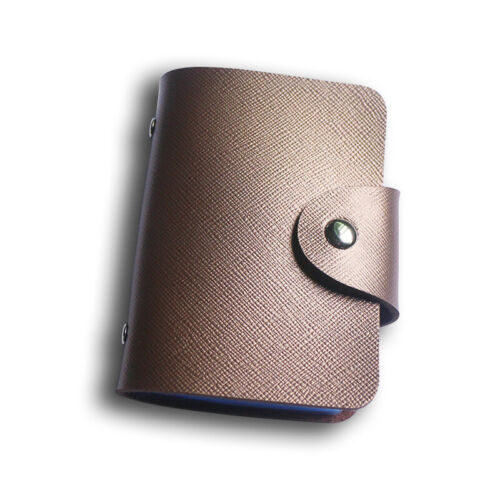 PU Leather Slim ID Credit Card Holder Pocket Case Purse Wallet 24 Business Card~ - Picture 9 of 28