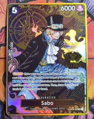 Sabo OP04-083 2nd Anniversary Set One Piece Card English Manga | eBay