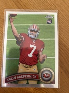 2011 Topps Chrome Colin Kaepernick Rookie Refractor Card #25 RC