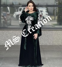 SALE Moroccan Takchita with Crystal Hand Work Traditional Embroidered Caftan 493